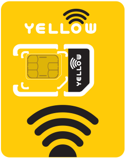 Yellow SIM Card